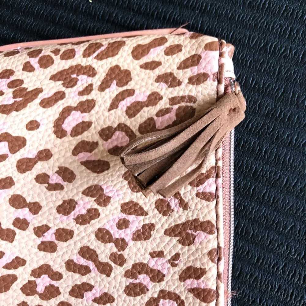 Ipsy leopard print makeup bag